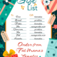 holiday gift list with suggestions written on it | Fat Mama's Tamales