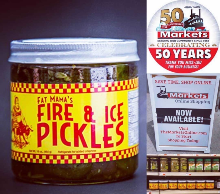 Fire and Ice Pickles at great markets | Fat Mama's Tamales | Natchez MS